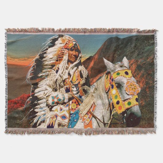 Indian 1B Throw Blanket Decke (Vorderseite)