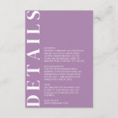 Indian African Violet Enclosure Card Begleitkarte (Vorderseite)