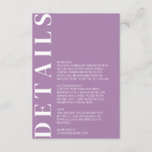 Indian African Violet Enclosure Card