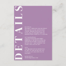 Indian African Violet Enclosure Card Begleitkarte