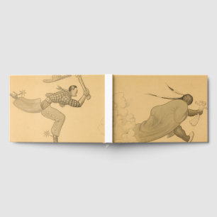 Indian and Cowboy, Savage Iowa, 1923 von Grant Woo Gästebuch