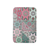 Indian Arabic Patchwork Quilt Vintag Badematte (Vorderseite Vertikal)