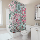 Indian Arabic Patchwork Quilt Vintag Duschvorhang (Beispiel)
