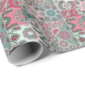 Indian Arabic Patchwork Quilt Vintag Geschenkpapier (Rolleneckpunkt)