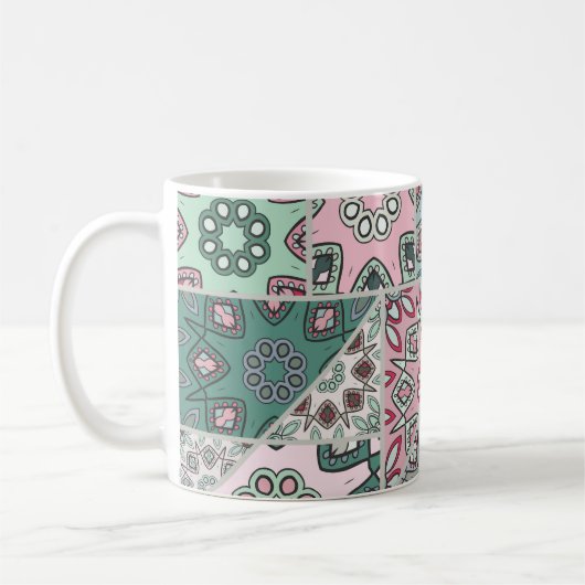 Indian Arabic Patchwork Quilt Vintag Kaffeetasse (Links)