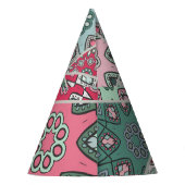 Indian Arabic Patchwork Quilt Vintag Partyhütchen (Rückseite)