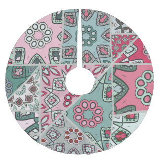 Indian Arabic Patchwork Quilt Vintag Polyester Weihnachtsbaumdecke