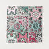 Indian Arabic Patchwork Quilt Vintag Wandteppich (Vorderseite (Horizontal))