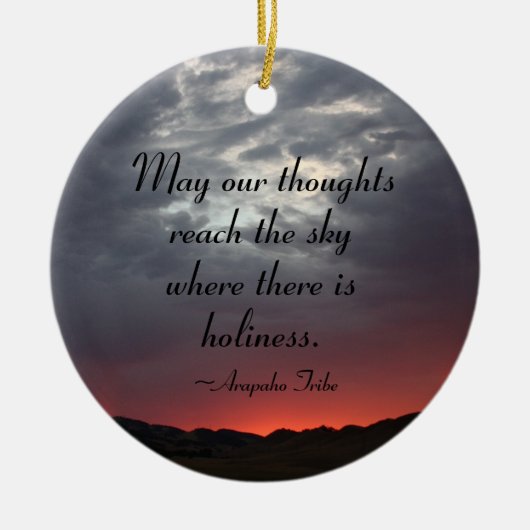 Indian Arapaho Quote Ornament (Vorne)