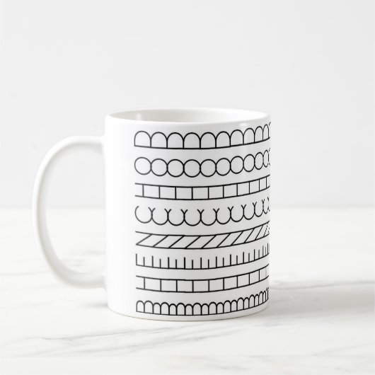 Indian Art Design on a mug Kaffeetasse (Links)