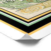 Indian Art Nouveau Print 16 x 20 Poster (Ecke)