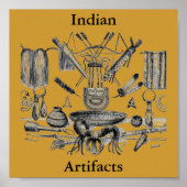 Indian Artifacts Poster (Vorne)