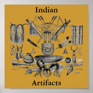 Indian Artifacts Poster