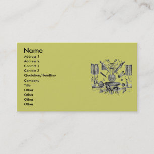 Indian Artifakts Business Card Visitenkarte