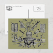 Indian Artifakts Postcard Postkarte (Vorne/Hinten)