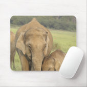 Indian / Asian Elephant and young one,Corbett Mousepad (Mit Mouse)