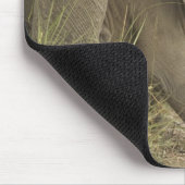 Indian / Asian Elephant and young one,Corbett Mousepad (Ecke)