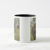 Indian Asian Elephant Gruß Tasse (Zentrum)