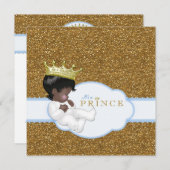 Indian Baby Boy Shower Einladung (Vorne/Hinten)