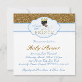 Indian Baby Boy Shower Einladung (Rückseite)