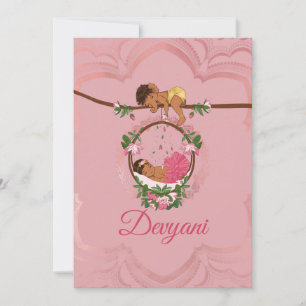 Indian Baby Girl being Wunde von Ganesha Ankündigung