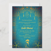 Indian Baby Shower Godh Bharai Hindu Einladung (Vorderseite)