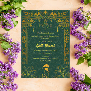 Indian Baby Shower Godh Bharai Hindu Einladung