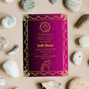 Indian Baby Shower Godh Bharai Hindu Einladung