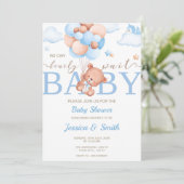 Indian Baby Shower Invasioncard Junge Einladung (Stehend Vorderseite)