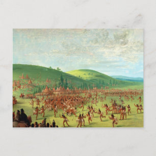 Indian Ball Game Postkarte