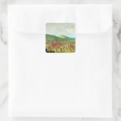 Indian Ball Game Quadratischer Aufkleber (Tasche)