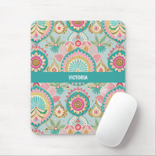 Indian Bazaar Pastell Custom Muster Mousepad