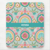 Indian Bazaar Pastell Custom Muster Mousepad (Vorne)