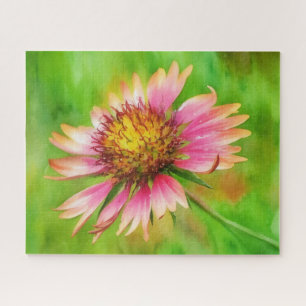 Indian Blanket Wildblume Blume Art Puzzle