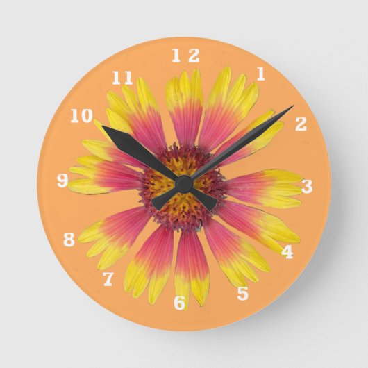 Indian Blankon Acrylic Wall Clock Runde Wanduhr (Vorderseite)
