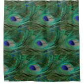 Indian Blue Peacock Feather  Duschvorhang (Vorderseite)