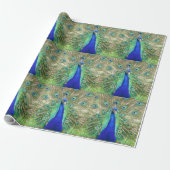 Indian Blue Peacock Geschenkpapier (Ungerollt)