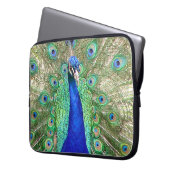 Indian Blue Peacock Laptopschutzhülle (Vorderseite Links)