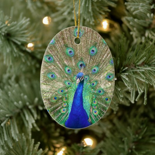 Indian Blue Peacock Ornament (Baum)