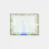 Indian Blue Peacock Post-it Klebezettel (Vorderseite)