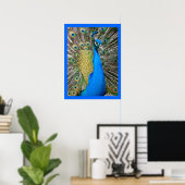Indian Blue Peacock Poster (Heimbüro)