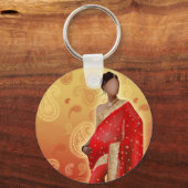 Indian Bollywood Girl Schlüsselanhänger (Vorderseite)