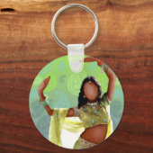 Indian Bollywood Girl Schlüsselanhänger II (Vorderseite)