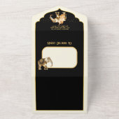 Indian Bride Groom Elephant Wedding All In One Einladung (Außenbereich)