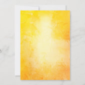 Indian Bride Haldi Zeremony Peacock Floral Einladung (Rückseite)