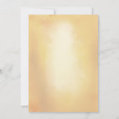 Indian Bride Haldi Zeremony Peacock Floral Einladung (Rückseite)