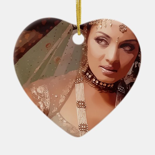 Indian bride keramik ornament (Vorne)