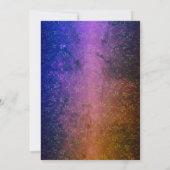 Indian Bride Mehndi Zeremonie Golden Design Einladung (Rückseite)