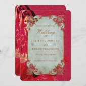 Indian Bridge ~ Einladung zur Hochzeit (Vorne/Hinten)