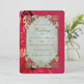 Indian Bridge ~ Einladung zur Hochzeit (Stehend Vorderseite)